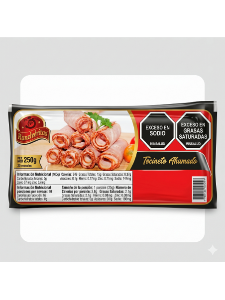 TOCINETA SIN PROC RECORTEX250GR